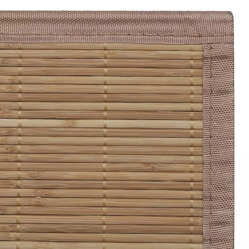 Tapis de couloir rectangulaire en bambou vidaXL, Rectangle 39,4 po x 63 po 