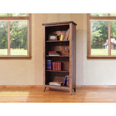 Dobby Bookcase, 12 Different Positions Available For Shelves (1 Middle Fixed Shelf + 2)