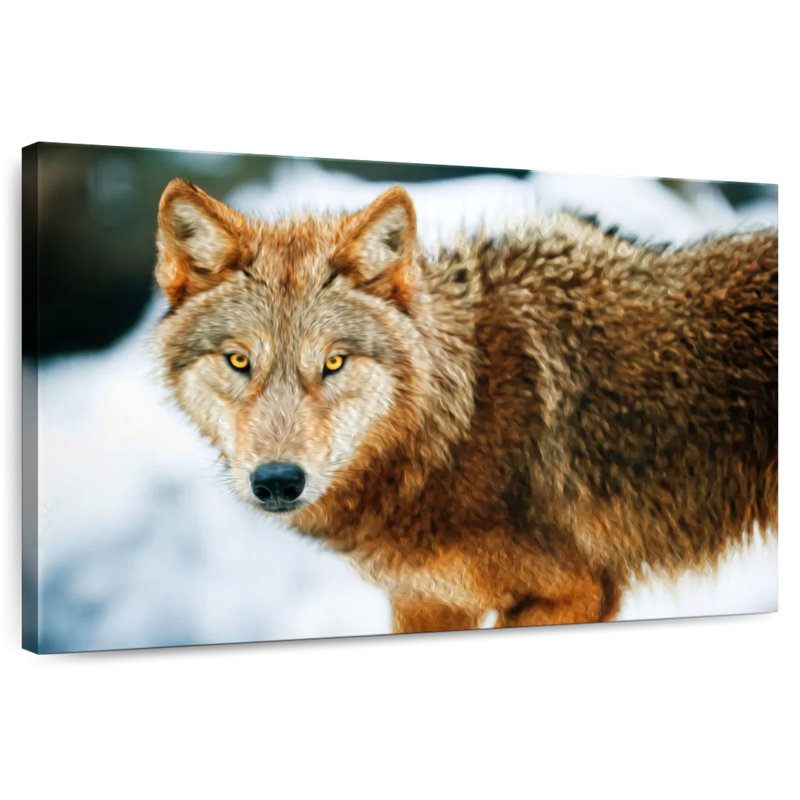 Brampt Brown Wolf, 8" H x 12" W
