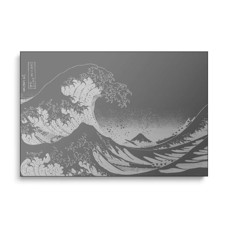 Reproduction d'art sur toile Steemplix, croquis de la grande vague par 5by5collective