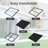 Powder-coated Metal Frame Standing Seam Fixed Window Awning All Weather Protection Door Canopy for Entrance, Windows, Porches, Balconies-126954201-126954196