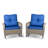 Outdoor Rattan Rocking Chair With Cushion-75278097