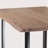 Solid Wood Top Metal Base Dining Table