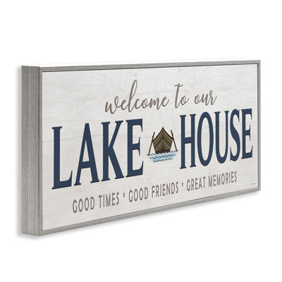 «Great Memories Lake House», estampe numérique, design par Seven Trees Design