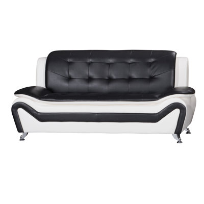 Irlee 76.38'' Faux Leather Sofa
