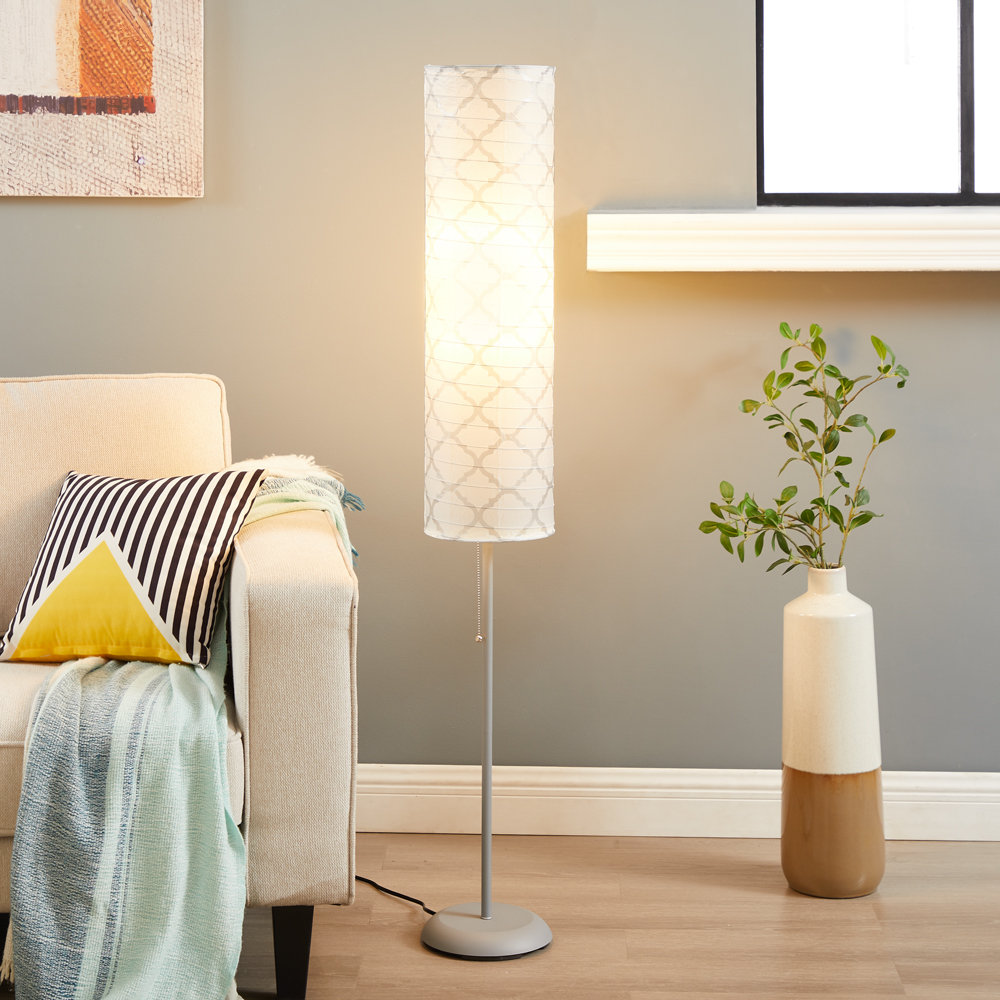 Winston Porter Onetta 54'' LED Column Floor Lamp | Wayfair