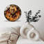 Horloge murale silencieuse en verre trempé de 30 cm, « Horloge Lion de Feu », sans tic-tac, fonctionne avec des piles AA (non incluses), décoration artistique pour la maison