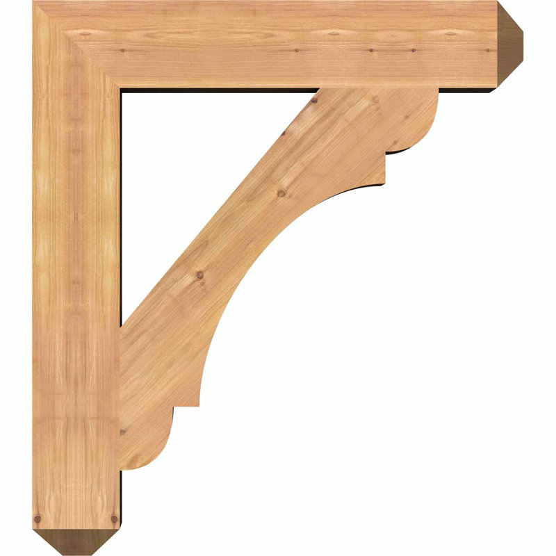Olympic Craftsman Bracket, 38"H x 5.5"W x 26"D, Western Red Cedar (Smooth)