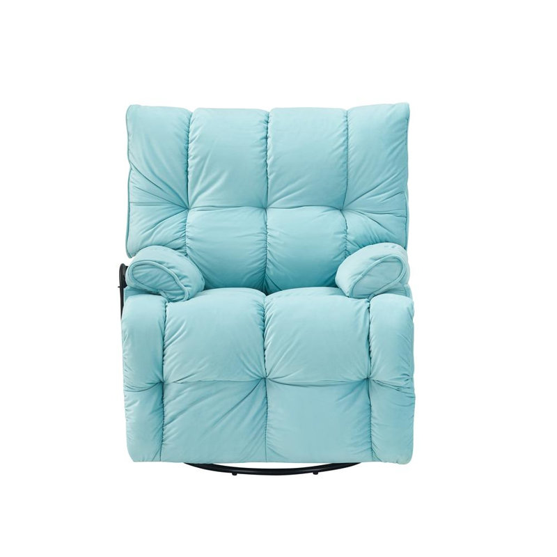 Single Chair, Cyan Velvet