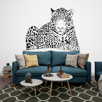 Leopard Wall Decals, Leopard Wall Sticker, Cheetah Wall Art, Animals Wall Vinyl Wild Cat Vinyl Sticker Decor Nursery Wild Pet Murals 244LU