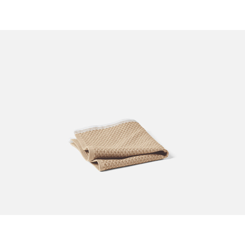 Ensemble de serviettes méditerranéen biologique, Fauve / rouille, Gant de toilette - paquet de 1