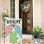 Lapin de Pâques drapeau de jardin Welcome Peeps double face pour l'extérieur