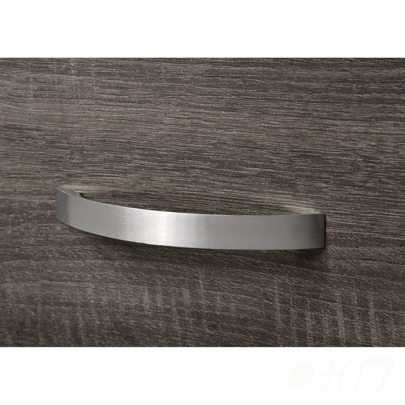 Commode à 5 tiroirs en chêne gris Gregory avec construction durable et rangement spacieux pour les intérieurs modernes