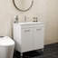 Ensemble de meuble-lavabo spacieux en céramique