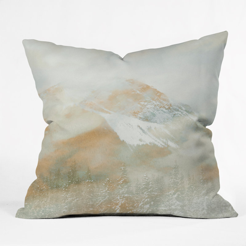 Coussin Caleb Troy Banff, 18 po x 18 po, Or
