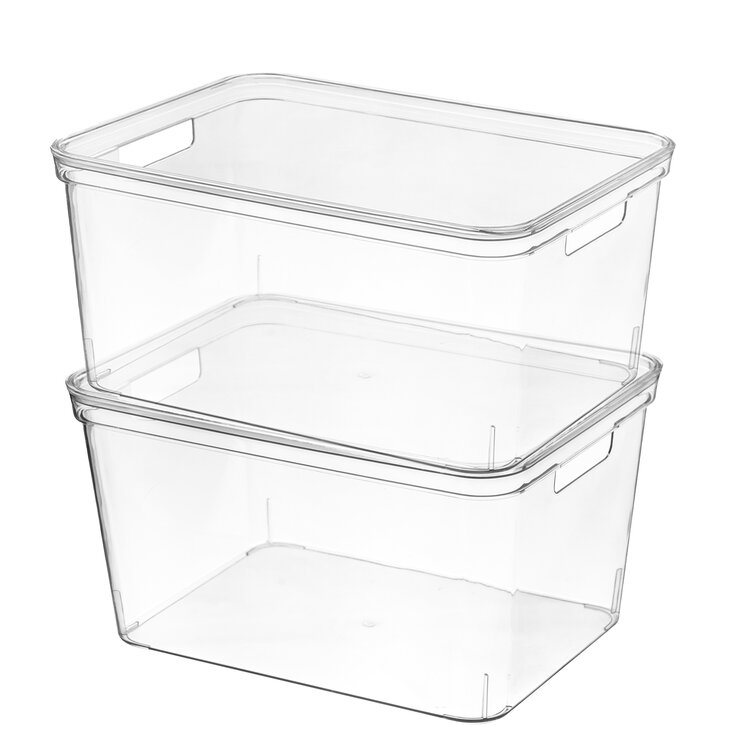 Rebrilliant Plastic Storage Bins With Lids For Organizing Small