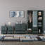 Tayce 4 Piece Bedroom Set (3 Drawer Bedside Chest X2, 4 Drawer Chest, 3 Door 2 Drawer Mirrored Wardrobe)-2037490163
