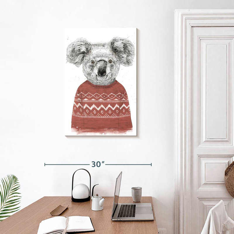 Brampt Winter Koala, 30" H x 20" W
