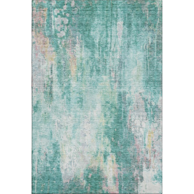 Premium Machine Washable Marasco AMF1640 Abstract Rug