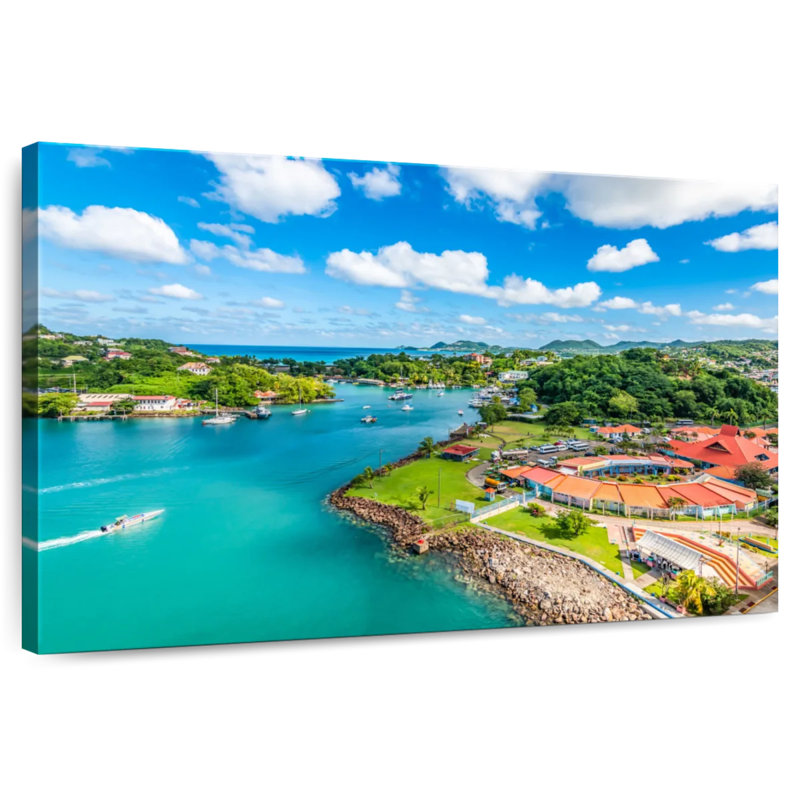 Nicci Port Castries St. Lucia, 8" H x 12" W