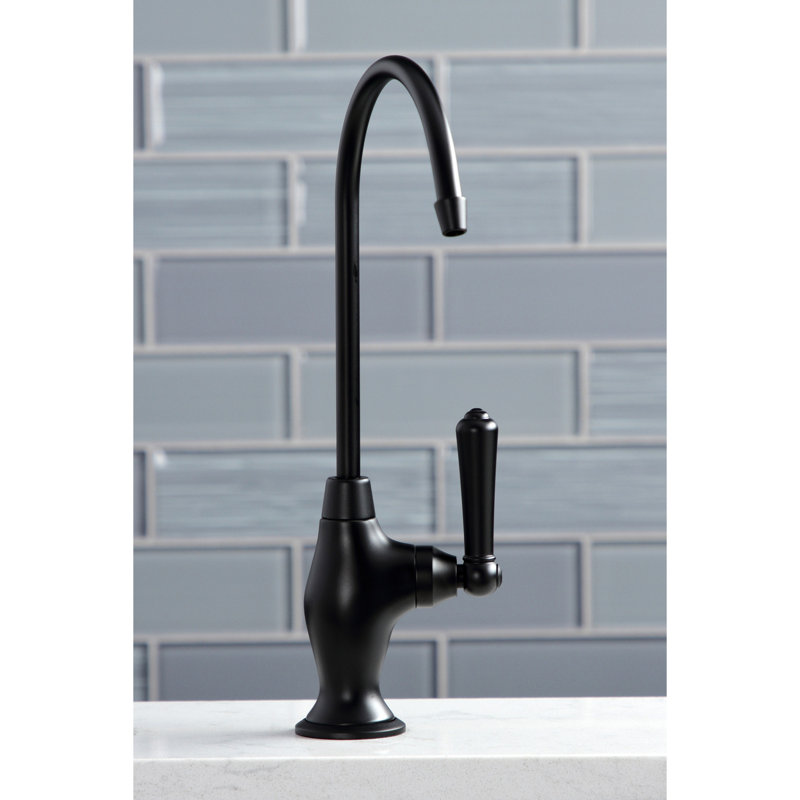 Kingston Brass Magellan Single-Handle 1-Hole Deck Mount Water Filtration Faucet, Matte Black