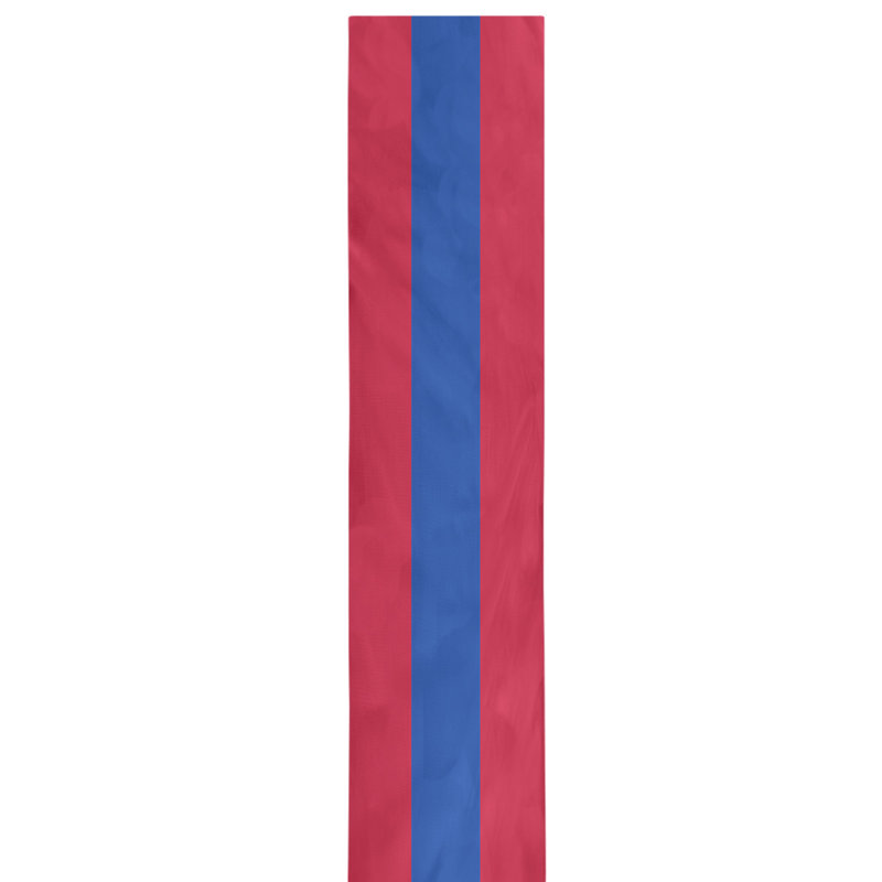 Chemin de table Boston, 72 po x 16 po, New York,Red/Blue/Red, Mélange de coton