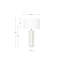 Venetia 46.5 white and green single with USB and Outlet-112247729