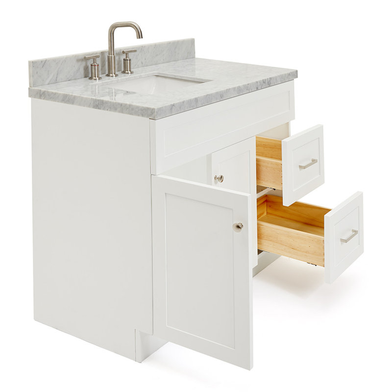 Ensemble de meuble-lavabo simple 43 po Hamlet, Blanc