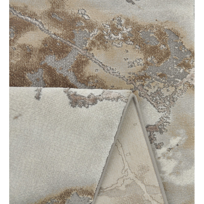 Senna Grey/Brown Rug, Rectangular 200 x 290cm