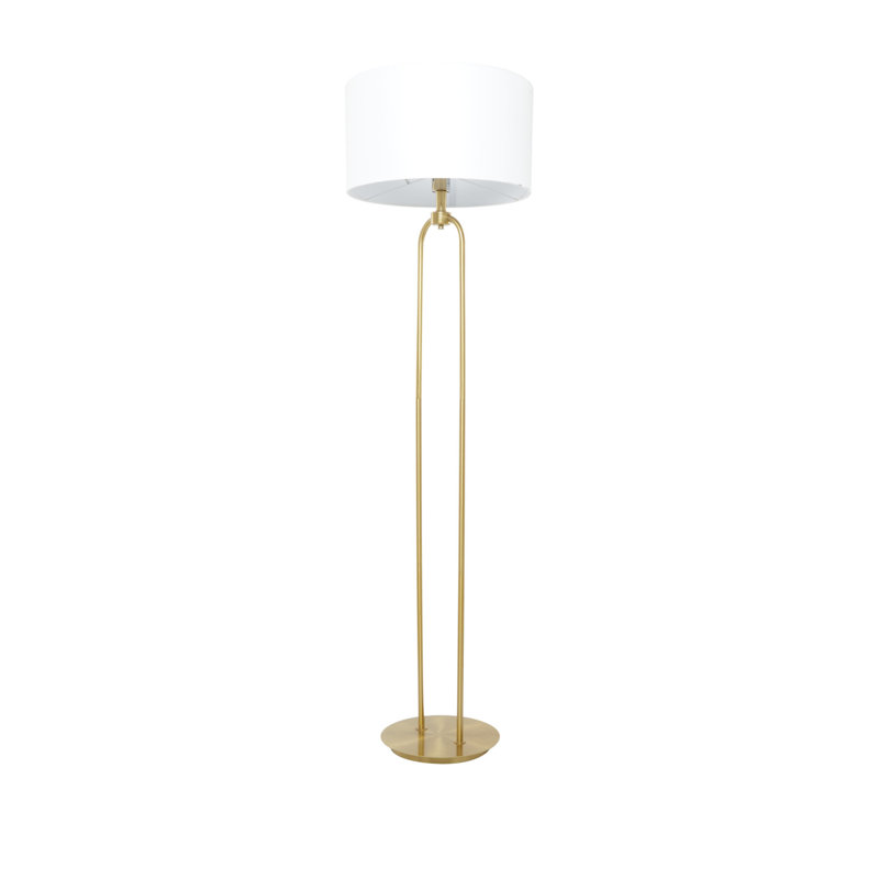 Lampe de table dorée, H 64 po x l 19 po x P 19 po