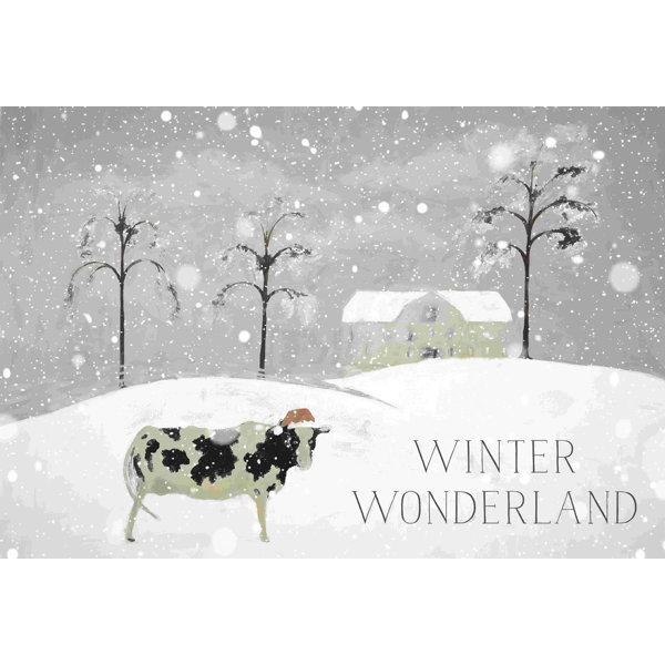 Trinx Winter Wonderland Cow - Wayfair Canada