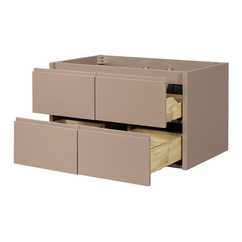   Base de meuble-lavabo mural simple en moka West 36 pouces West, Moka