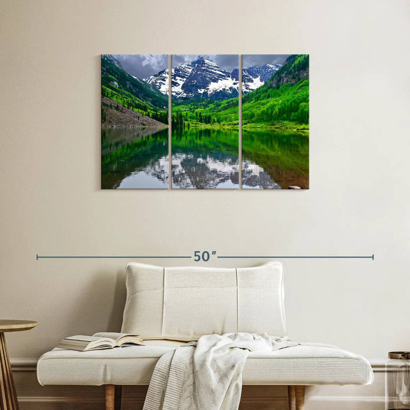Alvord Maroon Bells Lake, paysage, H 24 po x l 38 po