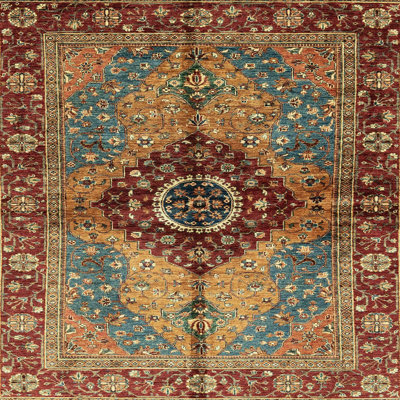 Tapis décoratif multicolore à motif abstrait
