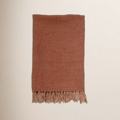 Montauk Linen Hand Woven Throw Blanket