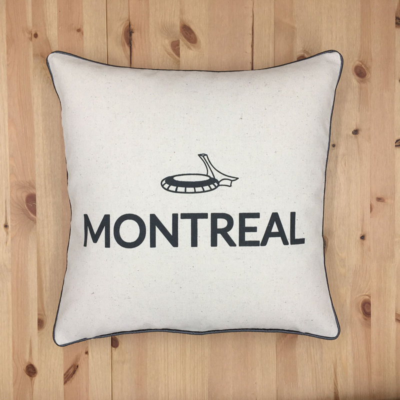 Housse de coussin carrée O Canada Cities, Montréal