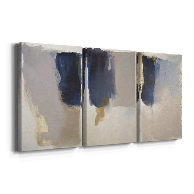 ABSTRACT Series cmxxi - Toile tendue sur mesure - 3 pièces, H 18 po x l 36 po
