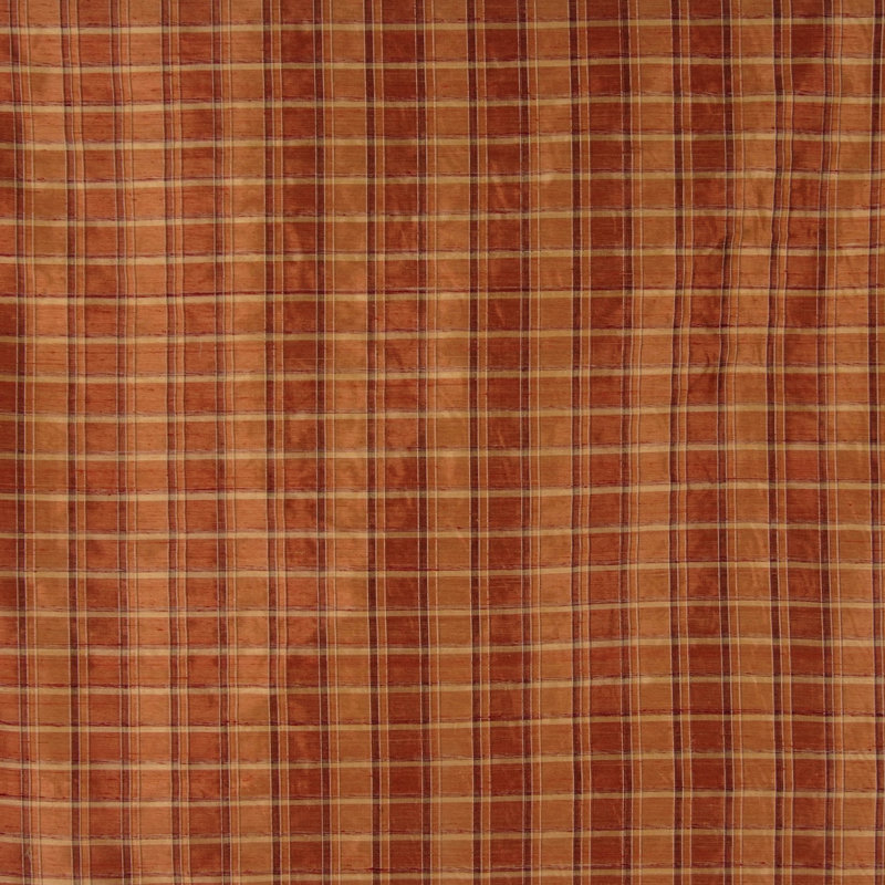 Premier Plaid Fabric, Orange/Rust