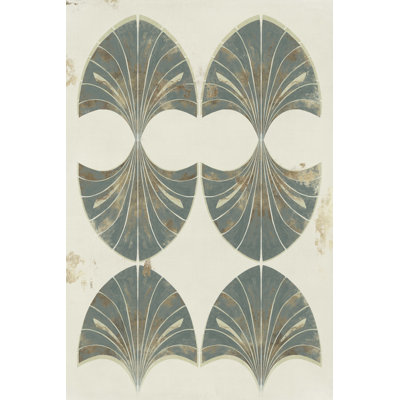 «Shifflett Art Deco Fan II» par Hazel J - impression sur toile tendue