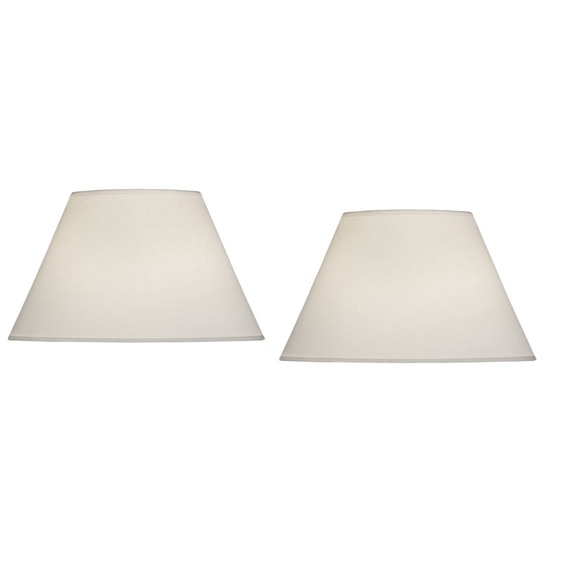 Abat-jour empire en tissu 11 po H beige
