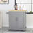 Modern Functional Kitchen Cart with Manufactured Wood Top,Storage Cart with Drawer-2004029713