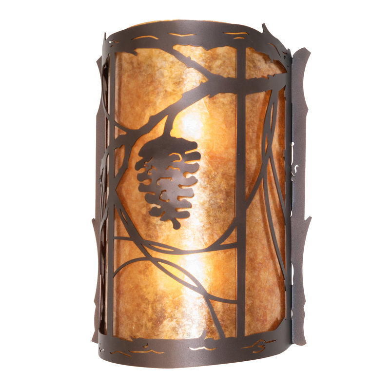 10" Wide Whispering Pines Center Wall Sconce