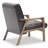 Faux Leather Armchair-1717749046