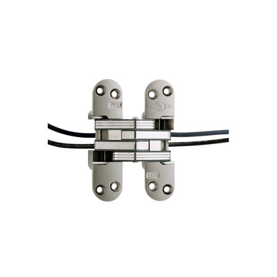 Charnière de porte simple invisible / dissimulée à transfert de puissance H 4,63 po x l 1,13 po