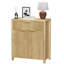 Modern Sideboard Cabinet With Large Drawer,Storage Buffet With Adjustable Shelf ,Entryway Cabinet With Water Ripple Design, Perfect Storage For Dining Room, Kitchen, And Entryway-1223322276