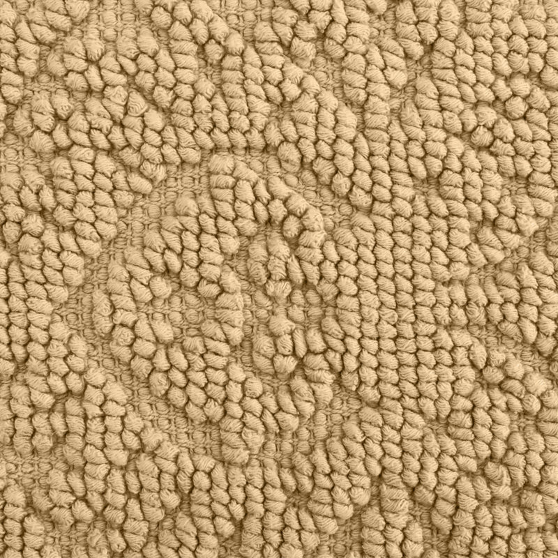 Ricardo 100% Cotton Bath Rug, Linen, 17" W x 31" L