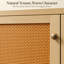 Armoire de rangement à chaussures en rotin