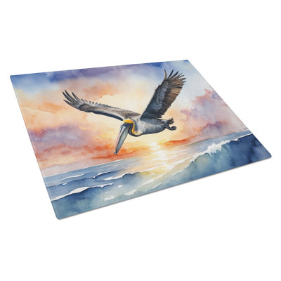 Planche à découper en verre Pelican Fyling at Sunrise