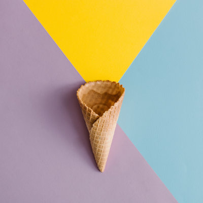 Ice Cream Cone - Wrapped Canvas Print