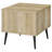 Square Side End Table with Storage Shelf
